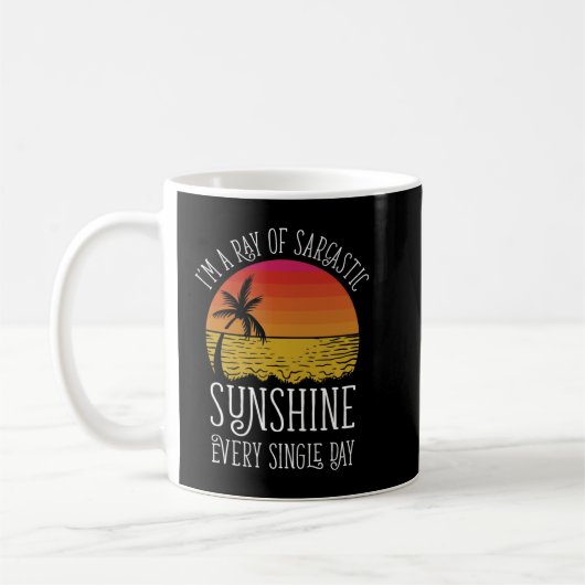 Mug Je suis un rayon de soleil sarcastique tous les jo (Gauche)