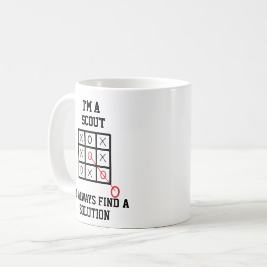Mug Je Suis Un Scout Je Trouve Toujours Une Solution M (Devant gauche)