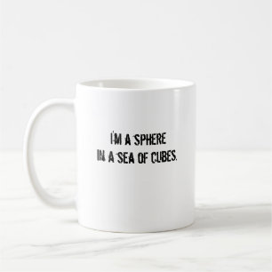 Mug Je suis un spherein par mer des cubes