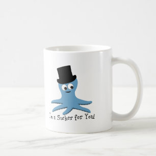 Mug Je suis Un Sucker pour toi ! Octopus bleu
