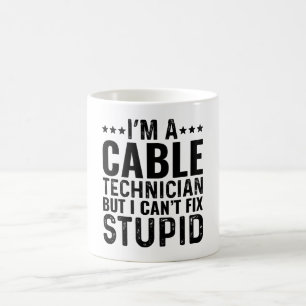 Mug Je suis un technicien en câblodistribution mais je