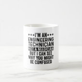 Mug Je suis un technicien en ingénierie pas un magicie (Centre)