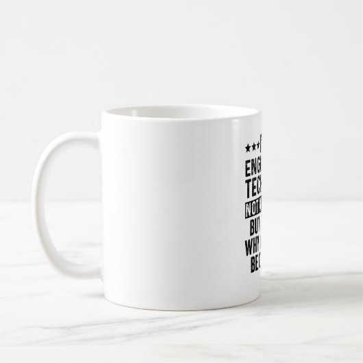 Mug Je suis un technicien en ingénierie pas un magicie (Gauche)