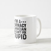 Mug Je suis un technicien en pharmacie, mais je ne peu (Devant droit)