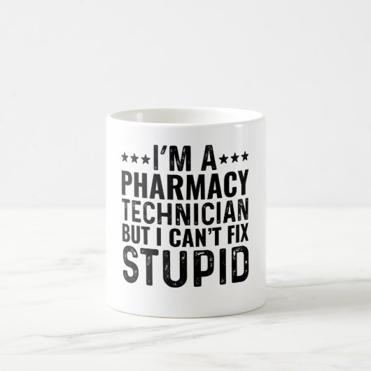 Mug Je suis un technicien en pharmacie, mais je ne peu (Centre)