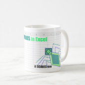 Mug "Je suis un tel génie dans Excel" nerd technologiq (Devant droit)