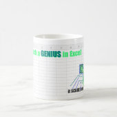 Mug "Je suis un tel génie dans Excel" nerd technologiq (Centre)