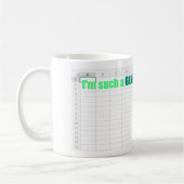 Mug "Je suis un tel génie dans Excel" nerd technologiq (Gauche)