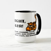 Mug Je suis un tigre. (Devant droit)