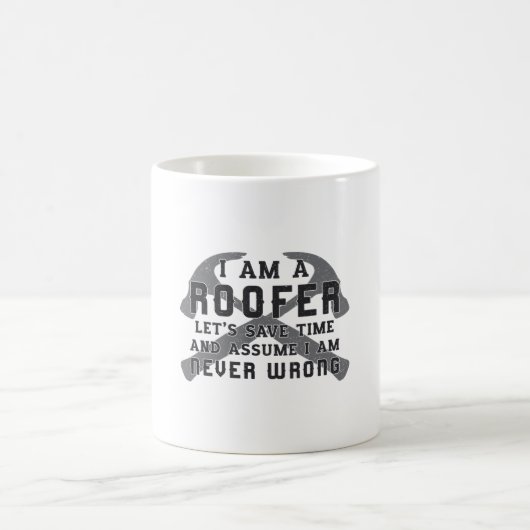 Mug Je Suis Un Toit Toit Toits Toits Hommes Papa Const (Centre)