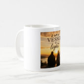 Mug Je suis un vase de lumière (Devant gauche)