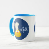 Mug je suis un végétalien (Devant gauche)