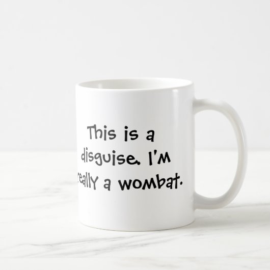 Mug Je suis un wombat (Droite)
