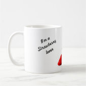 Mug Je suis une amant-tasse de fraise (Gauche)