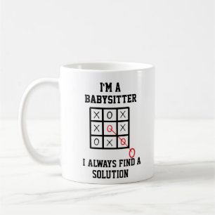 Mug Je suis une babysitter je trouve toujours une solu