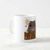 Mug Je suis une dame folle de rat (Devant gauche)