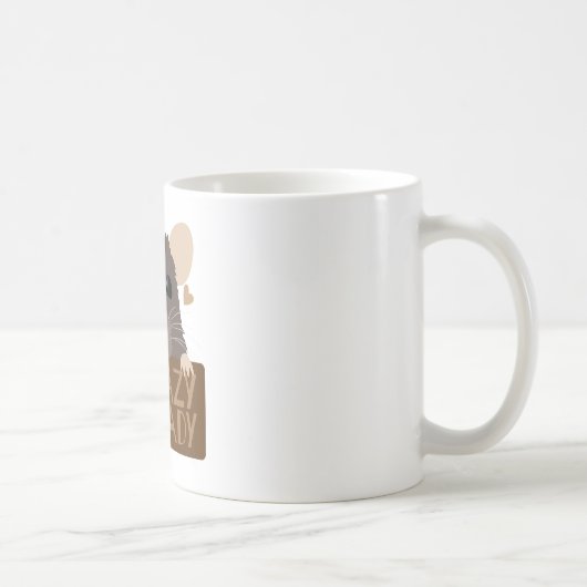 Mug Je suis une dame folle de rat (Droite)