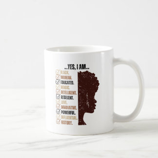 Mug Je Suis Une Femme Noire Éduquée Melanin Histoire N
