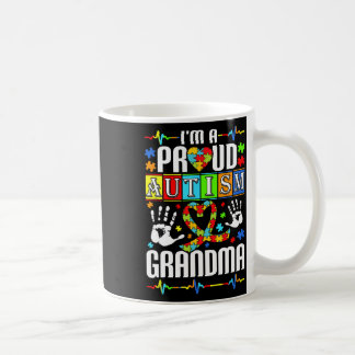 Mug Je suis une fière autisme grand-mère soutien Autis