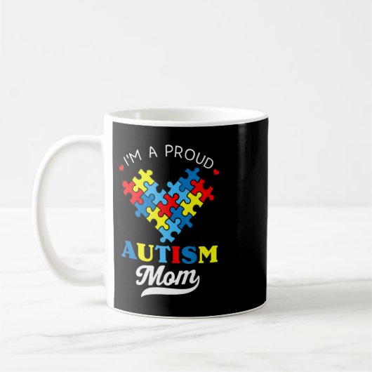 Mug Je suis une fière maman autiste - Parfait pour les (Gauche)
