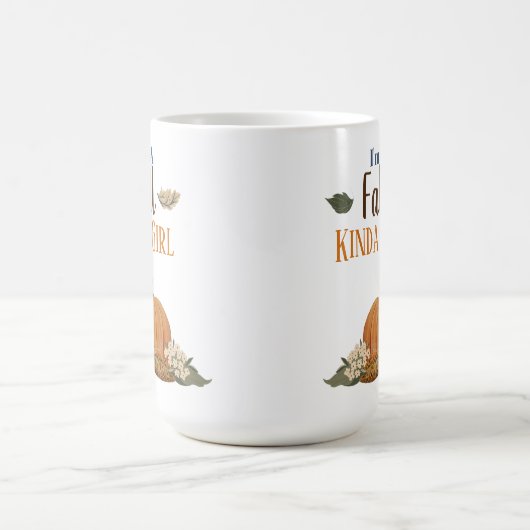 Mug Je suis une fille d'automne (Centre)