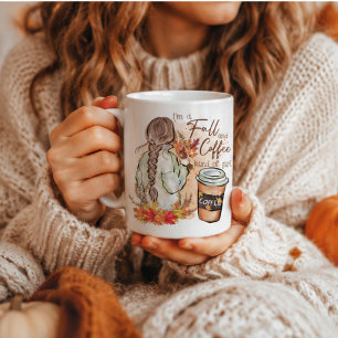 Mug Je suis une fille d'automne et de café