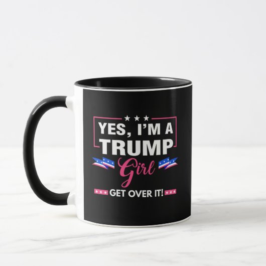 Mug Je suis une fille de Trump (Gauche)