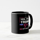 Mug Je suis une fille de Trump (Devant droit)