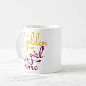Mug Je suis une fille d'or dans la maison - citations (Devant gauche)