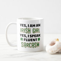 Je suis une fille irlandaise que je parle le