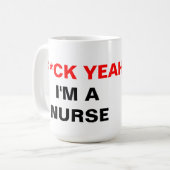 Mug Je suis une infirmière (Devant gauche)