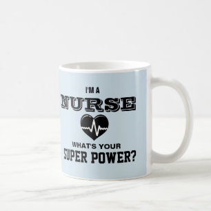 Mug Je suis une infirmière ce qui est votre bleu de