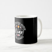 Mug Je suis une infirmière de dialyse bonne main techn (Devant droit)