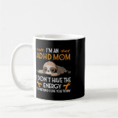 Mug Je suis Une Maman Adhd Sensibilisation Orange Ribb (Gauche)