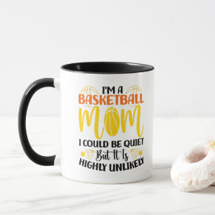 Mug Je suis une maman de basket-ball Mère mignonne Fan