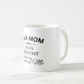 Mug Je suis une maman et un Data Scientist Rien ne me (Devant droit)