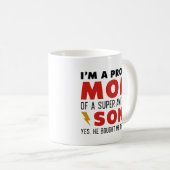 Mug Je suis une maman fière d'un fils super génial (Devant droit)