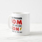 Mug Je suis une maman fière d'un fils super génial (Devant gauche)