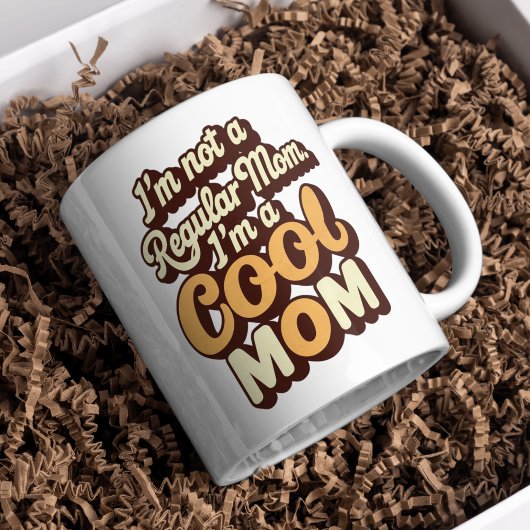 Mug Je suis une mère cool Modern Funny Retro maman