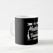 Mug Je suis une mère et un chef de la direction (Devant gauche)