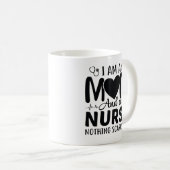 Mug Je Suis Une Mère Et Une Infirmière (Devant droit)