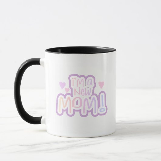 Mug Je suis une nouvelle maman Tshirts et cadeaux (Gauche)