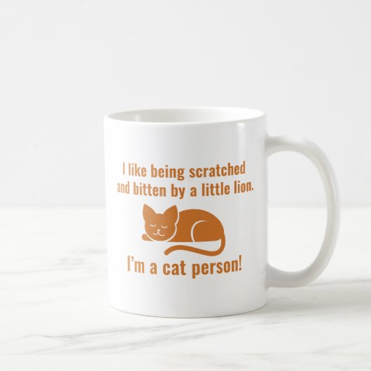 Mug Je Suis Une Personne À Chat (Droite)