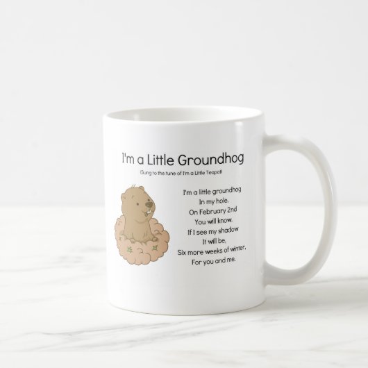 Mug Je suis une petite marmotte (Droite)