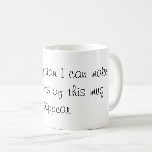 Mug Je suis une plaisanterie de magicien (Devant droit)