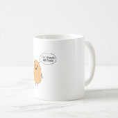 Mug Je suis une pomme de terre et fière (Devant droit)