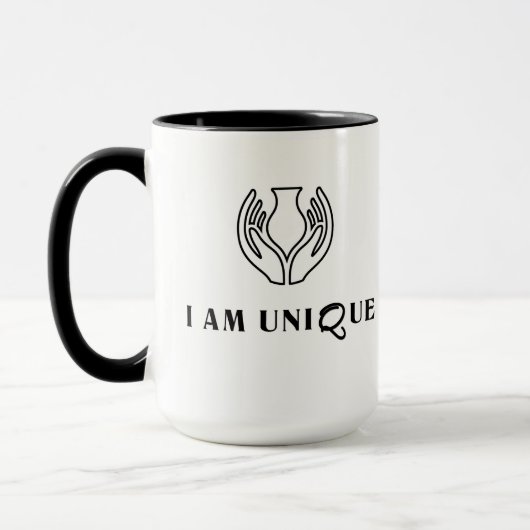 Mug JE SUIS UNIQUE Minimaliste (Gauche)
