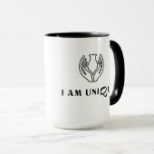 Mug JE SUIS UNIQUE Minimaliste (Devant droit)