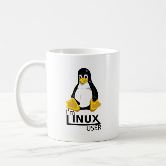 Mug Je suis utilisateur de Linux (Gauche)