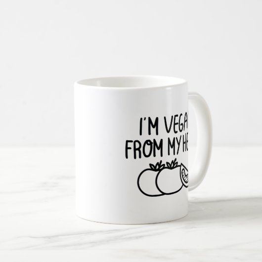 Mug Je suis Vegan (Devant droit)